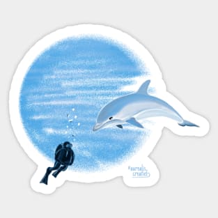 Dolphine dance Sticker